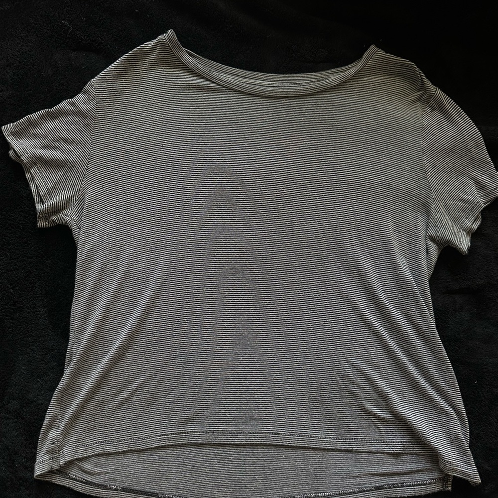 Prince & Fox Black and White Striped Tee